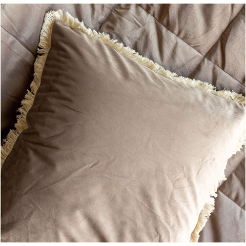 L'Atelier 17 Coussin en velours à volant « Arya » 45x45 cm 4 variantes (1 unité)