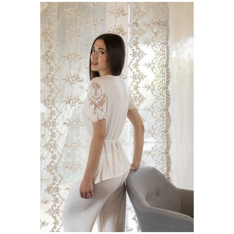 Chez Moi Women's 2-piece Pajama Set, Versailles Lace "Augustin" 3 variants (2 units)