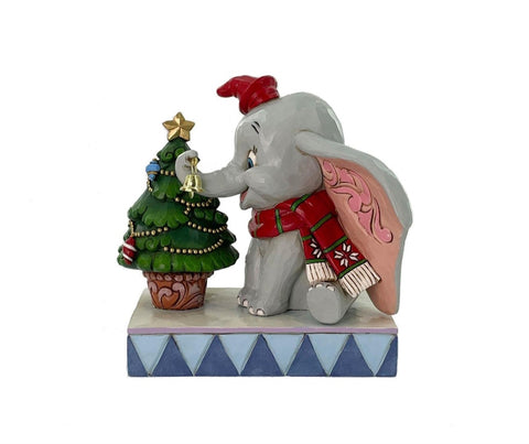 Enesco Disney Dumbo avec sapin de Noël 12,4x14xH14 cm