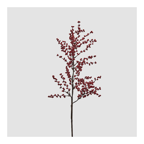 EDG Ramo natalizio decorativo con bacche rosse "Ilex" H80 cm
