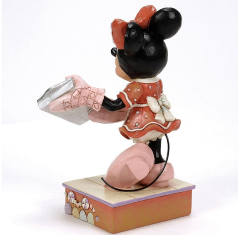 Figurine Enesco Disney Minnie Mouse avec biscuits 8,5x7xH14 cm