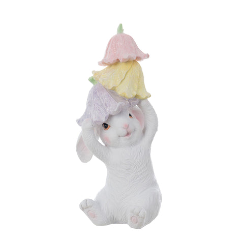 Blanc Mariclò Statuina Coniglio di pasqua in resina "Dolce Fiaba" 10x10xH22 cm 3 varianti(1 unità) - Angelica Home Stabia