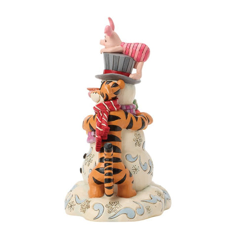 Enesco Disney Statuina di natale Winnie the Pooh e amici H25 cm