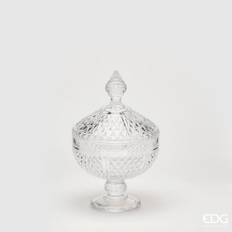 EDG Enzo de Gasperi Porte-bon bon en verre D15xH25 cm