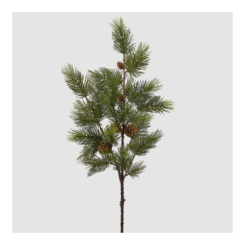 EDG Branche avec pommes de pin décoration de Noël artificielle H90 cm