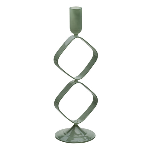 Galbiati Milano Chandelier deux losanges vert "Chaînes" D9,5xH28,5 cm