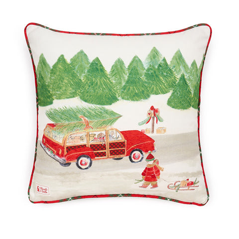 Coussin de Noël Nuages ​​en tissu "Carte de Noël" 40x40 cm 2 variantes (1pc)