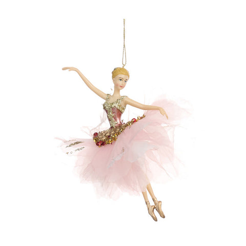 GOODWILL Ballerina pink dress, tree decoration H18 cm 3 variants (1pc)