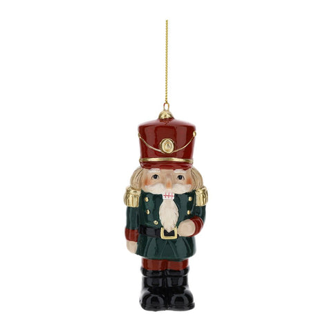 Hervit Toy Soldier Christmas Tree Ornament Ceramic H12 cm