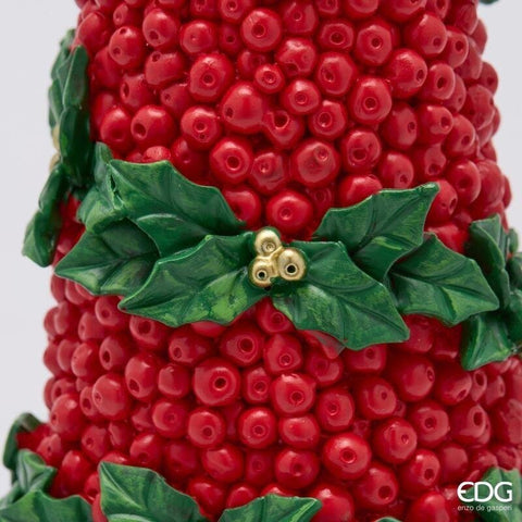 EDG Décor sapin de Noël en polyrésine D13,5 H48 cm