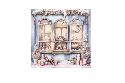 Toile de peinture de Noël avec nuages ​​en tissu « Darling » (2 variantes)