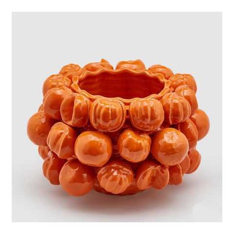 Edg - Enzo de Gasperi Vase with ceramic mandarins "Chakra" D31xH22 cm