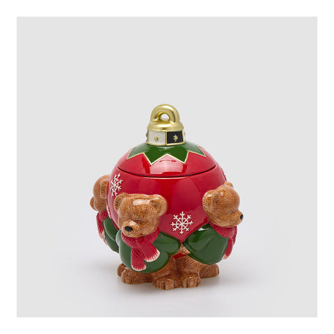 EDG Contenitore Palla di Natale in ceramica 23x17,5xH25 cm