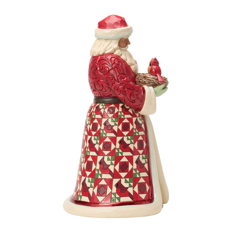 Enesco Statuina Babbo Natale con uccellini, Jim Shore 22.5x20.5xH37 cm