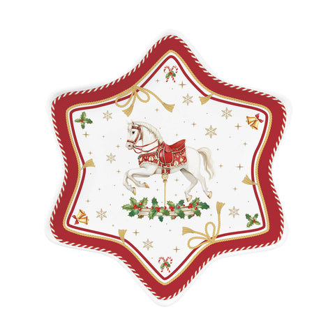 Assiette de Noël Étoile Easy Life « Conte de Noël » D22,5 cm