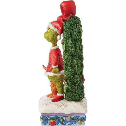 Enesco Statuina natalizia Grinch e cane max luci led "Jim Shore"