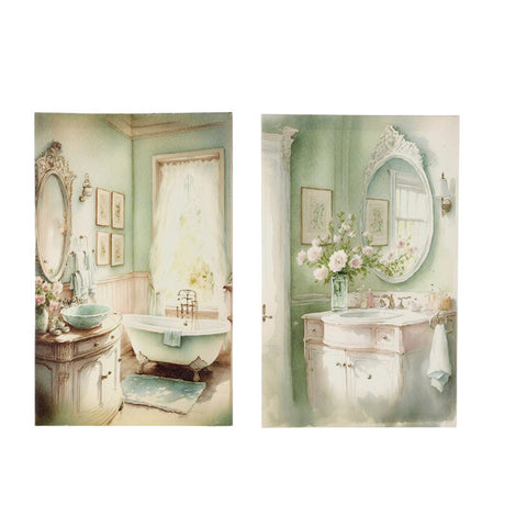 Cloth Clouds Shabby Chic bathroom picture 22x35x2.5 cm 2 variants (1pc)