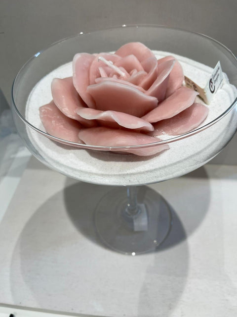 CERERIA PARMA HIGH BOWL WITH TEA ROSE POWDER PINK H30CM