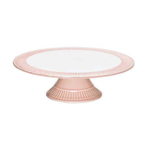 GREENGATE Alzatina per dolci ALICE PALE PINK in porcellana rosa 28cm STWCPLAALI1904