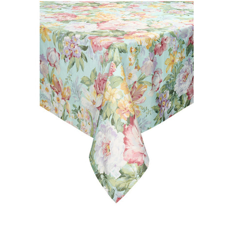 Nuvole di Stoffa Cotton tablecloth with "Grace" Shabby flowers 150x260cm