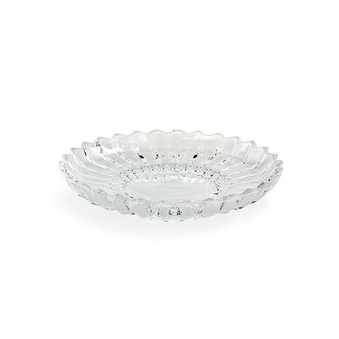 EMO' ITALIA Centre de table, assiette, vide poche en cristal made in Italy 29,5x4 cm
