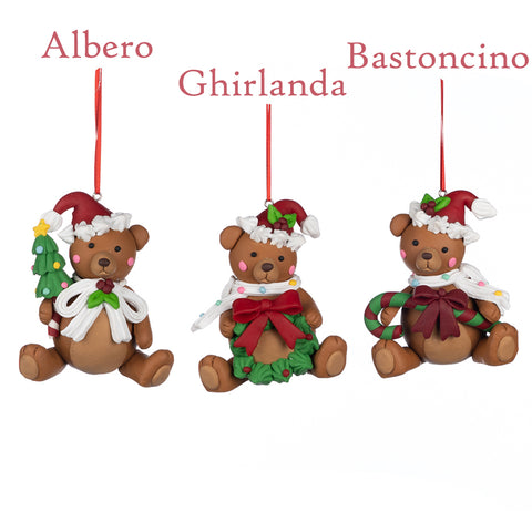 GOODWILL Décoration de Noël ours en peluche à suspendre 3 variantes (1pc)