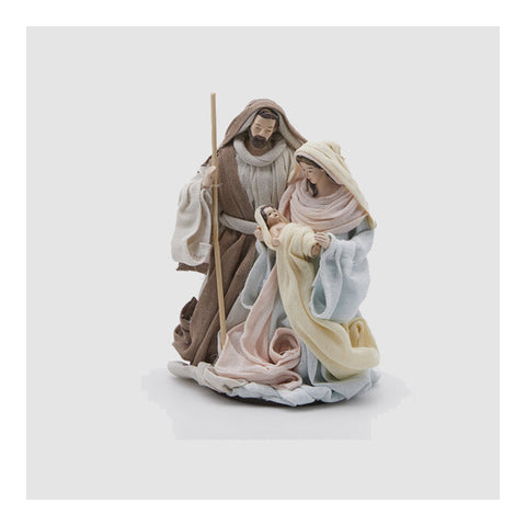 EDG Enzo De Gasperi Statuina natività lord sacra famiglia in resina H17 cm