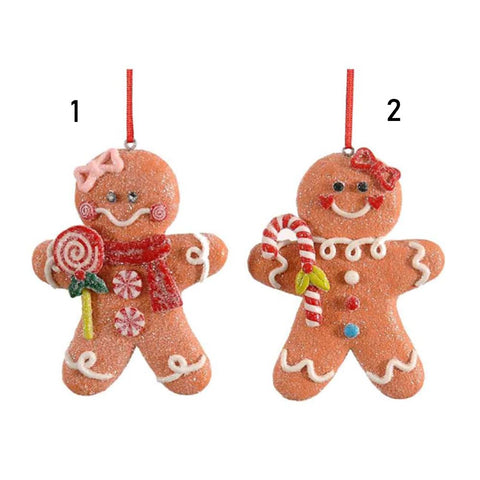 VETUR Gingerbread man Christmas resin decoration for Christmas tree 10cm 2 variants