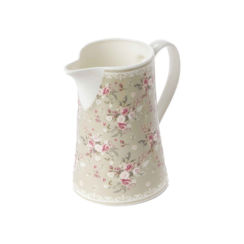 CLOUDS OF FABRIC Pitcher SOPHIE porcelain flowers 2 variants 600 ml