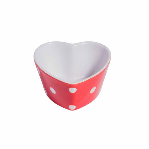 ISABELLE ROSE Stampino da forno cuore rosso con pois 10x10x5,5 cm IR5901