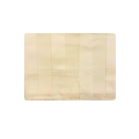 BELLORA Parure de lit double + taies d'oreiller coton rayé ivoire ANNIS 250x290 cm