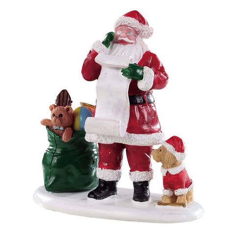 LEMAX Babbo natale lista e doni "Naughty Or Nice Santa" Santa's Wonderland