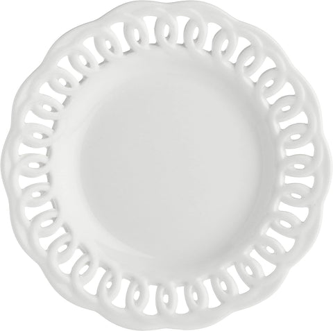 La Porcellana Bianca Assiette ronde en porcelaine perforée "Florence" D20 cm