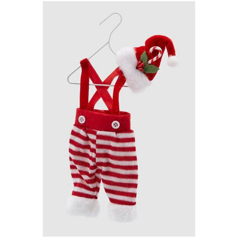 EDG Fabric dungarees with Christmas hat 2 variants (1pc)