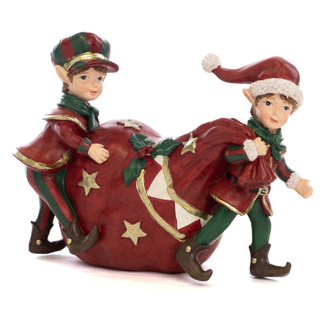 GOODWILL Elf Christmas figurine in resin decorated and hand painted