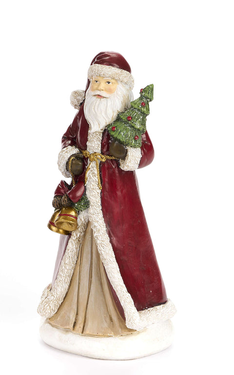 FABRIC CLOUDS Resin Santa Claus figurine 2 variants red 10x10x21 cm