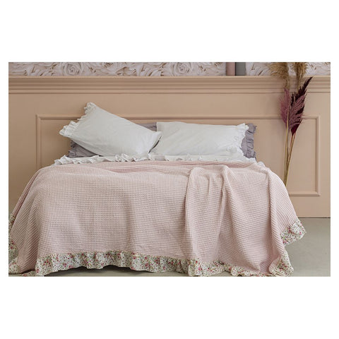 L'ATELIER 17 Spring honeycomb double bedspread "Queen Elizabeth" Shabby 255x255 cm 4 variants (1pc)