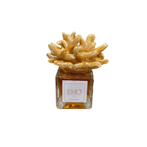EMO' ITALIA Perfumer with coral mustard room perfume with sticks 50 ml