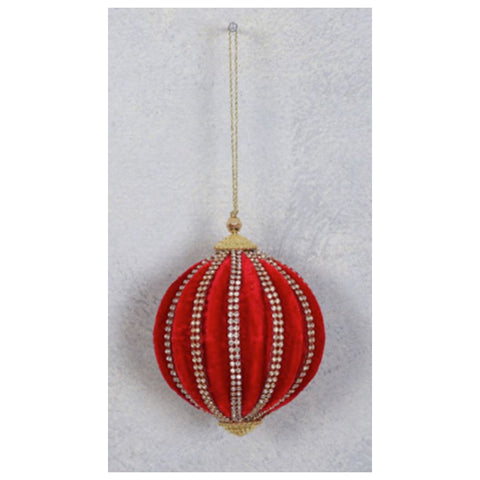 Palline Di Natale In Velluto 6 Cm - 30 Pezzi, Rosse, Decorazioni Per Albero E Casa