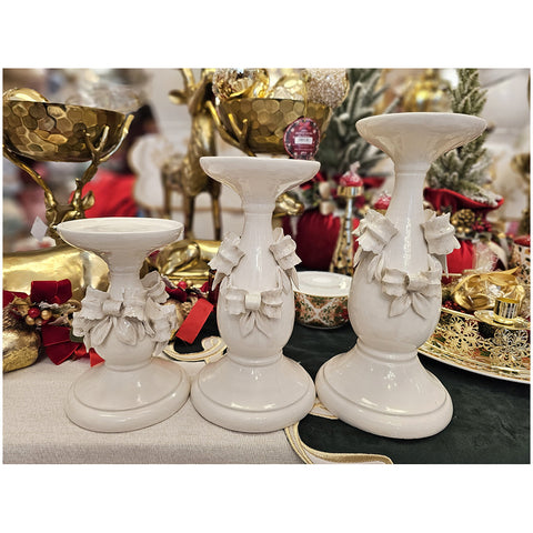 Ad Rem Collection Handcrafted ceramic candlestick 3 variants (1pc)