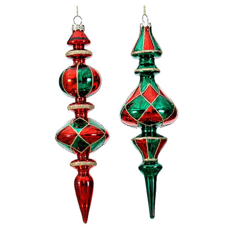 VETUR Christmas pendants for Christmas tree in glass 2 variants 25cm