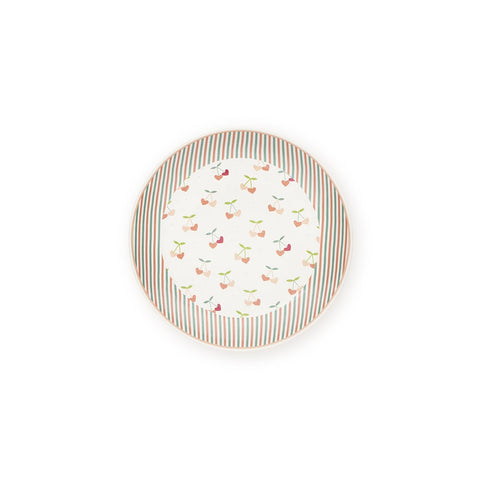 CLOUDS OF FABRIC Dessert plate ICE CREAM white porcelain 2 variants Ø16,5 cm