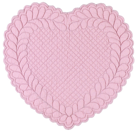 BLANC MARICLO' White heart placemat set 42x42 cm A2927999RO