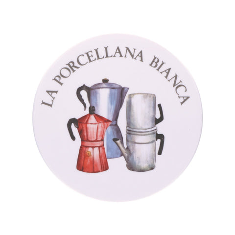 LA PORCELLANA BIANCA Round trivet CONSERVA in porcelain 18cm P0126ST18D