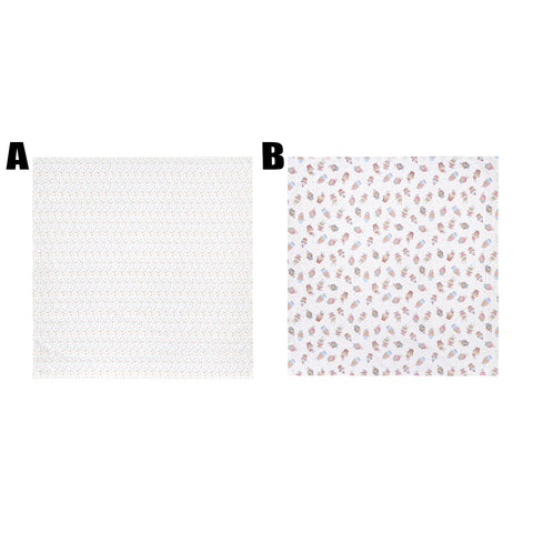 FABRIC CLOUDS CUPCAKE square centerpiece 2 variants pink cotton 100x100 cm