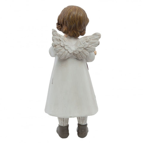 CLAYRE E EEF Christmas decoration Angel statue with doll 6x5x14 cm