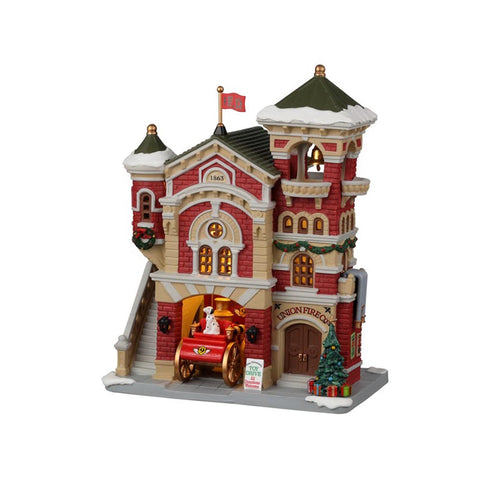 LEMAX Illuminated Building "Union Fire Co." Build your Christmas village