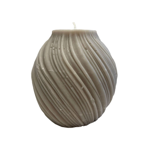 CERERIA PARMA Candela profumata a forma di vaso LINEE grigio Ø12 H16 cm 23255GRE