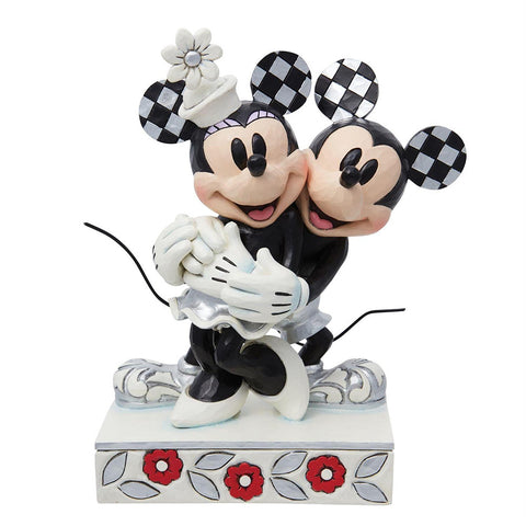 Enesco Mickey et Minnie en résine Disney 100º Jim Shore H17,8 cm
