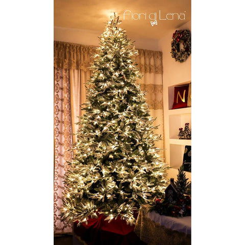 Lena's flowers Snow-covered Christmas tree 1100 LEDs, 4711 branches "Vancouver" H240 cm